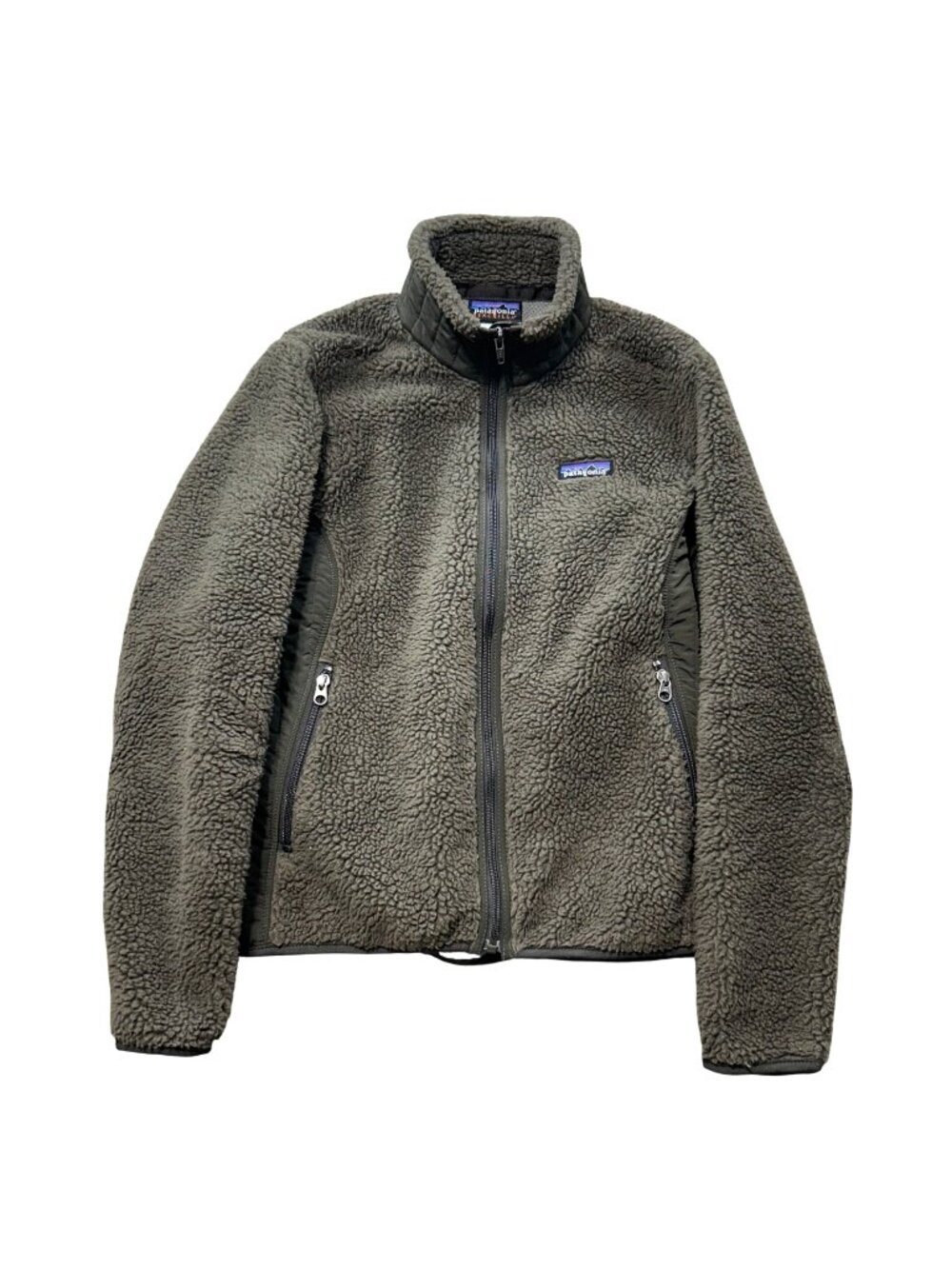 Patagonia Women's Sz Small Synchilla Fleece Jacket Olive Green